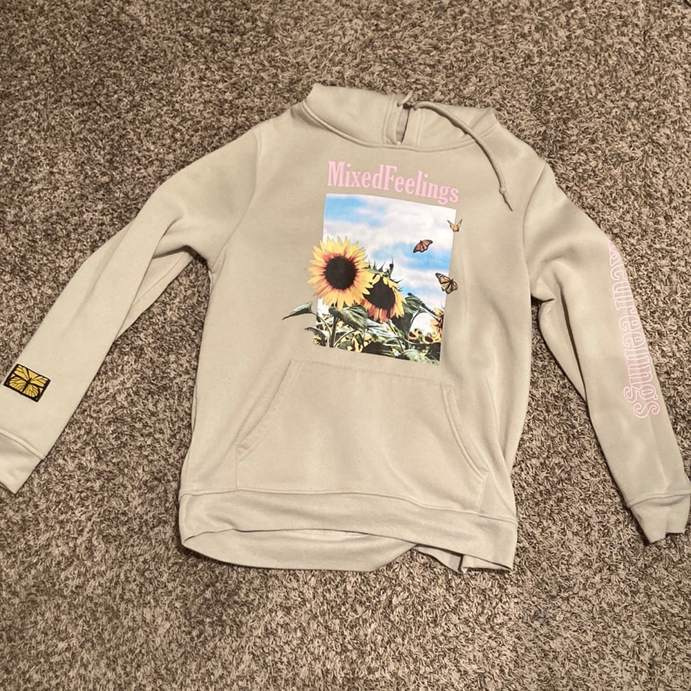 Mixed feelings butterfly hoodie